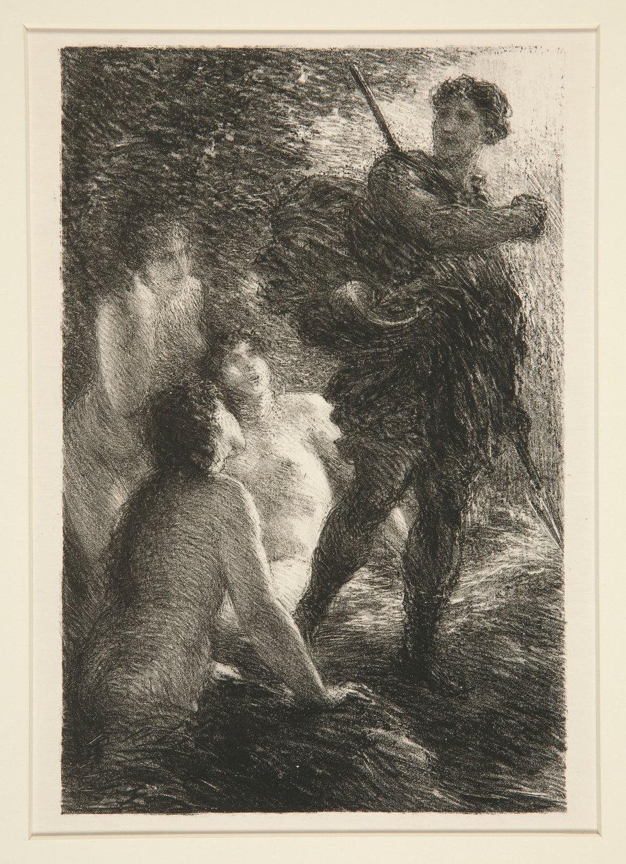 The Twilight of the Gods: Act III, Siegfried and the Rhine Maidens by Ignace Henri Jean Fantin Latour
