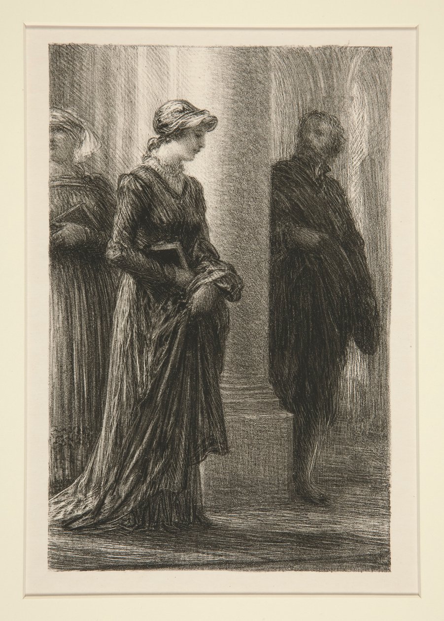 The Mastersingers of Nuremberg: Act I, Meeting of Walther and D by Ignace Henri Jean Fantin Latour