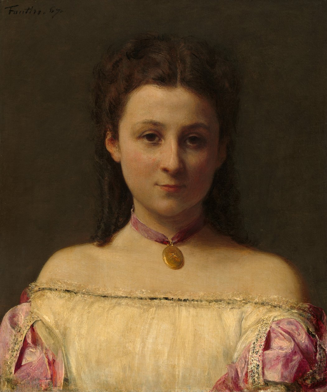 Mademoiselle de Fitz-James by Ignace Henri Jean Fantin Latour
