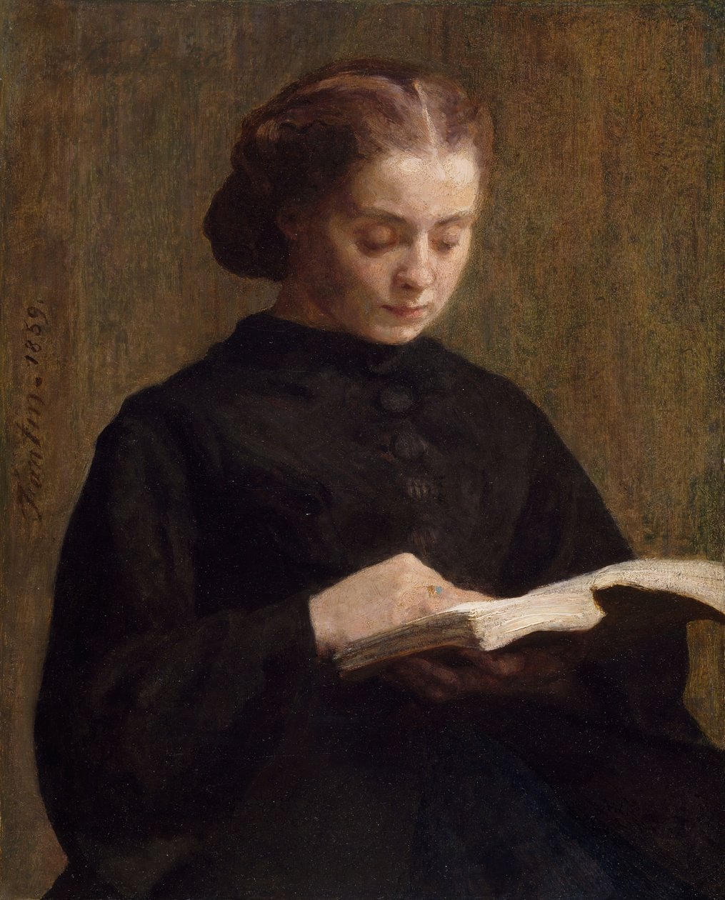 Portrait of Mademoiselle Marie Fantin-Latour, 1859 by Ignace Henri Jean Fantin Latour