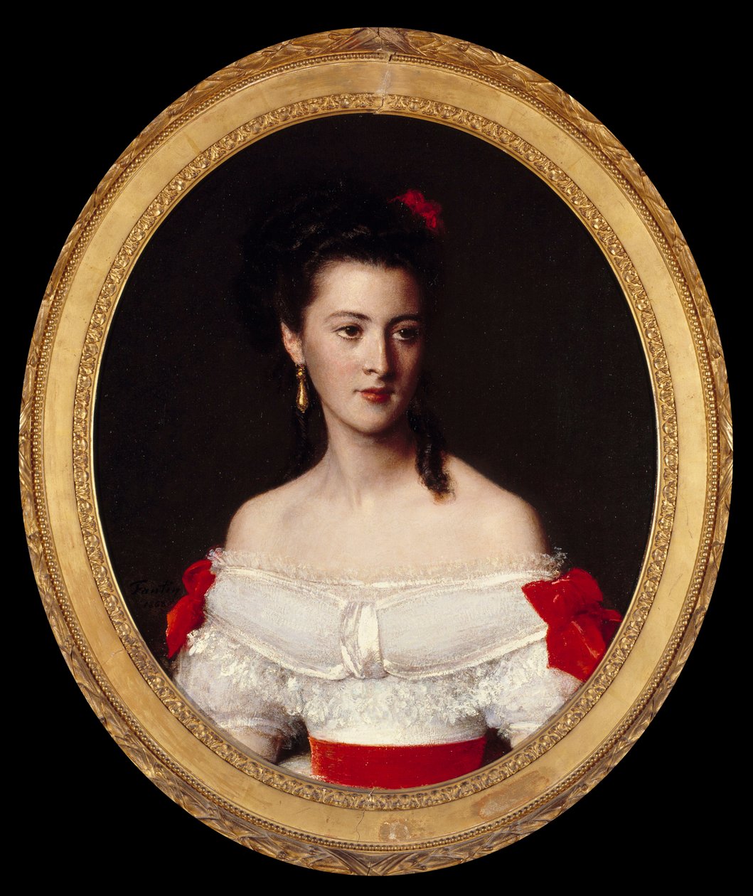 Portrait of Marguerite de Biron by Ignace Henri Jean Fantin Latour