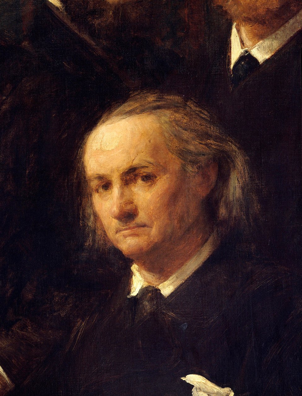 Portrait of the Poet Charles Baudelaire (Detail) by Ignace Henri Jean Fantin Latour