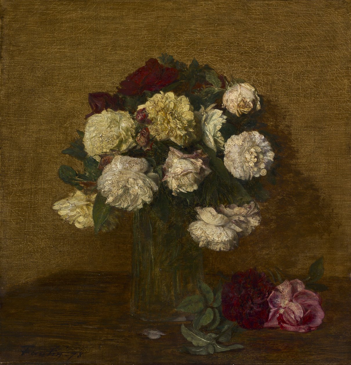 Roses in a Vase, 1878 by Ignace Henri Jean Fantin Latour