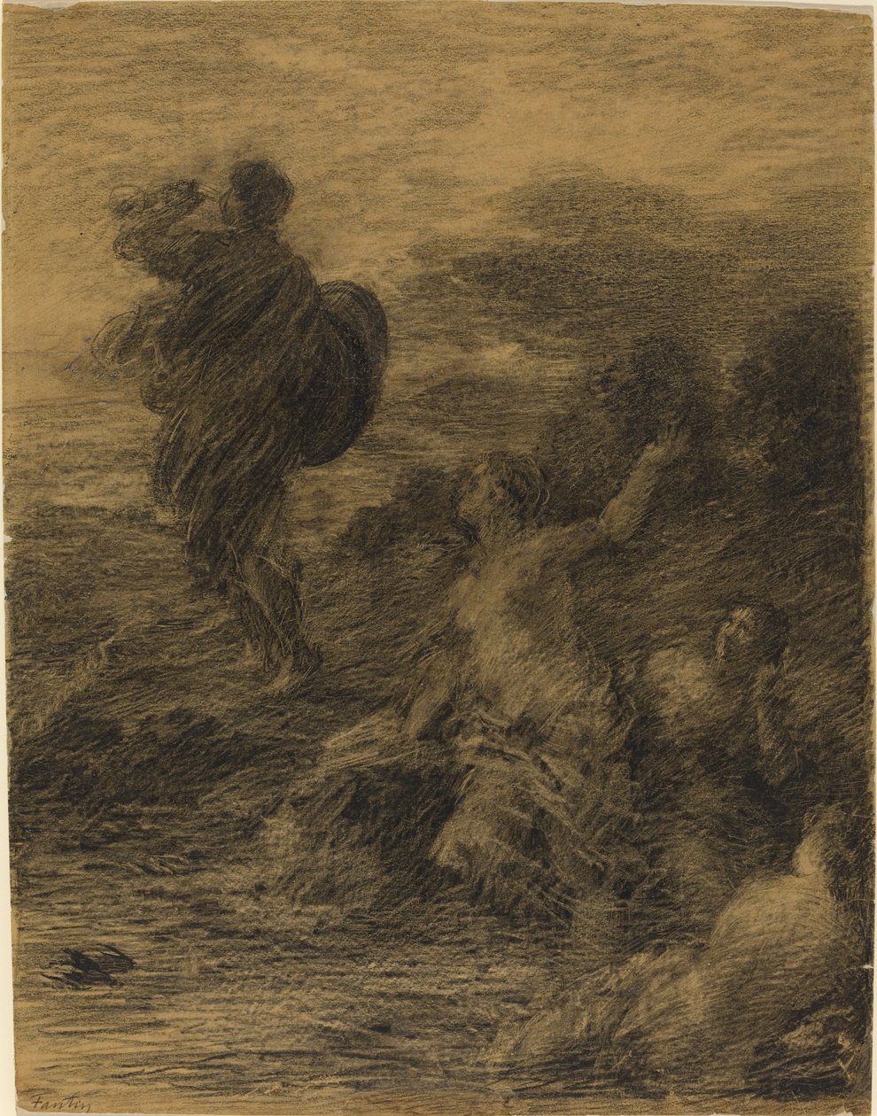 Siegfried and the Rhine Maidens by Ignace Henri Jean Fantin-Latour