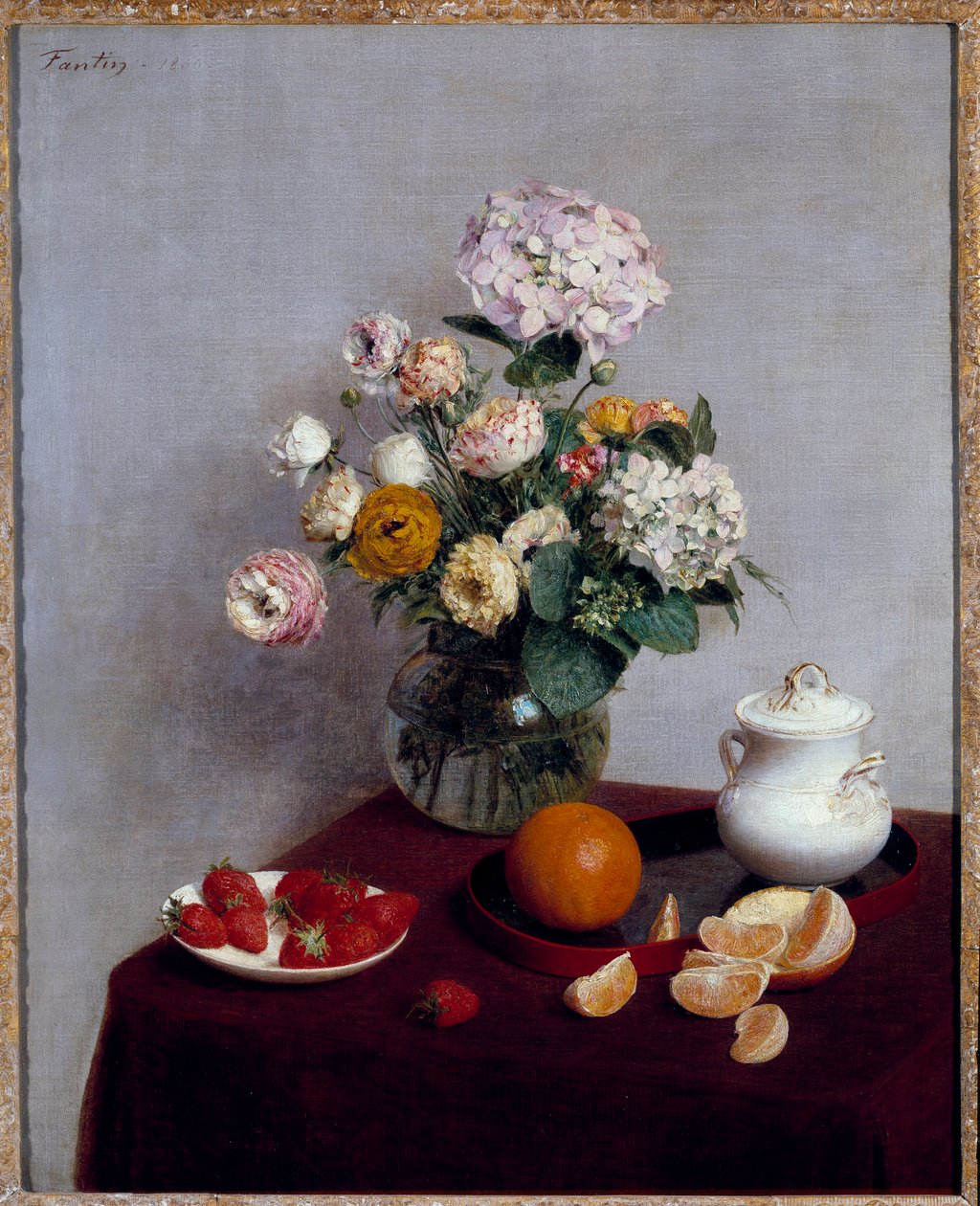 Summer Flowers and Fruits by Ignace Henri Jean Fantin Latour