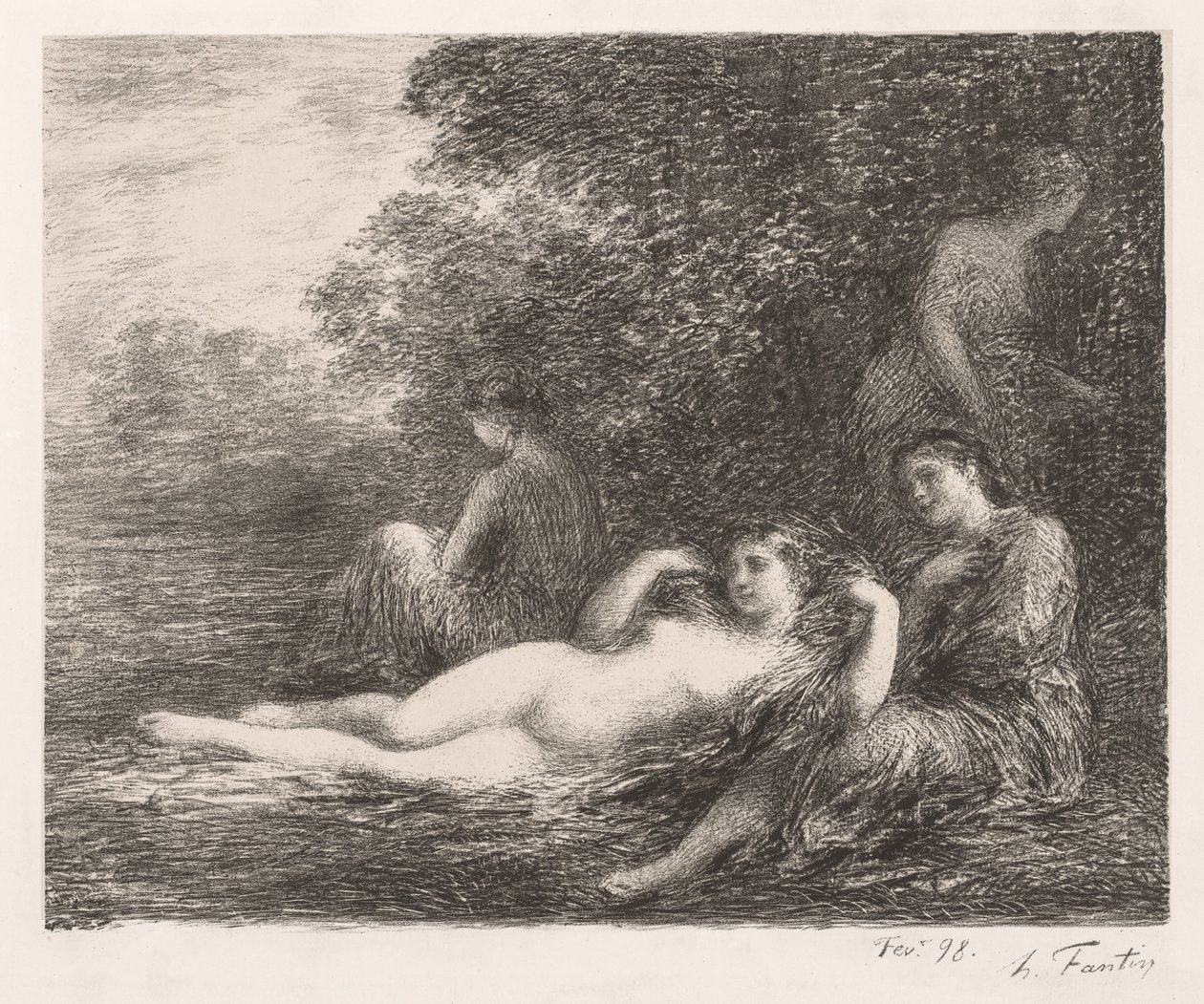 The Bathers by Ignace Henri Jean Fantin Latour