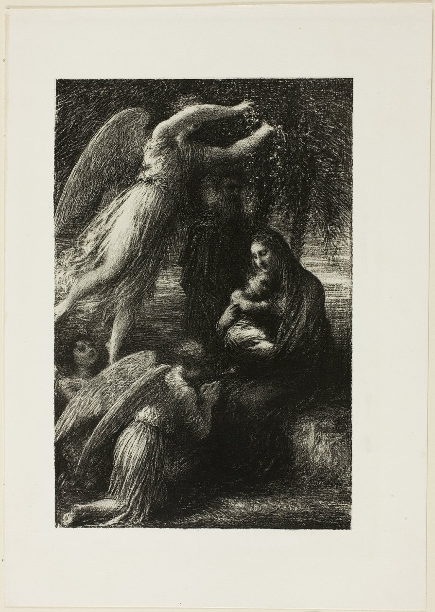 The Infancy of Christ: The Repose of the Holy Family by Ignace Henri Jean Fantin Latour