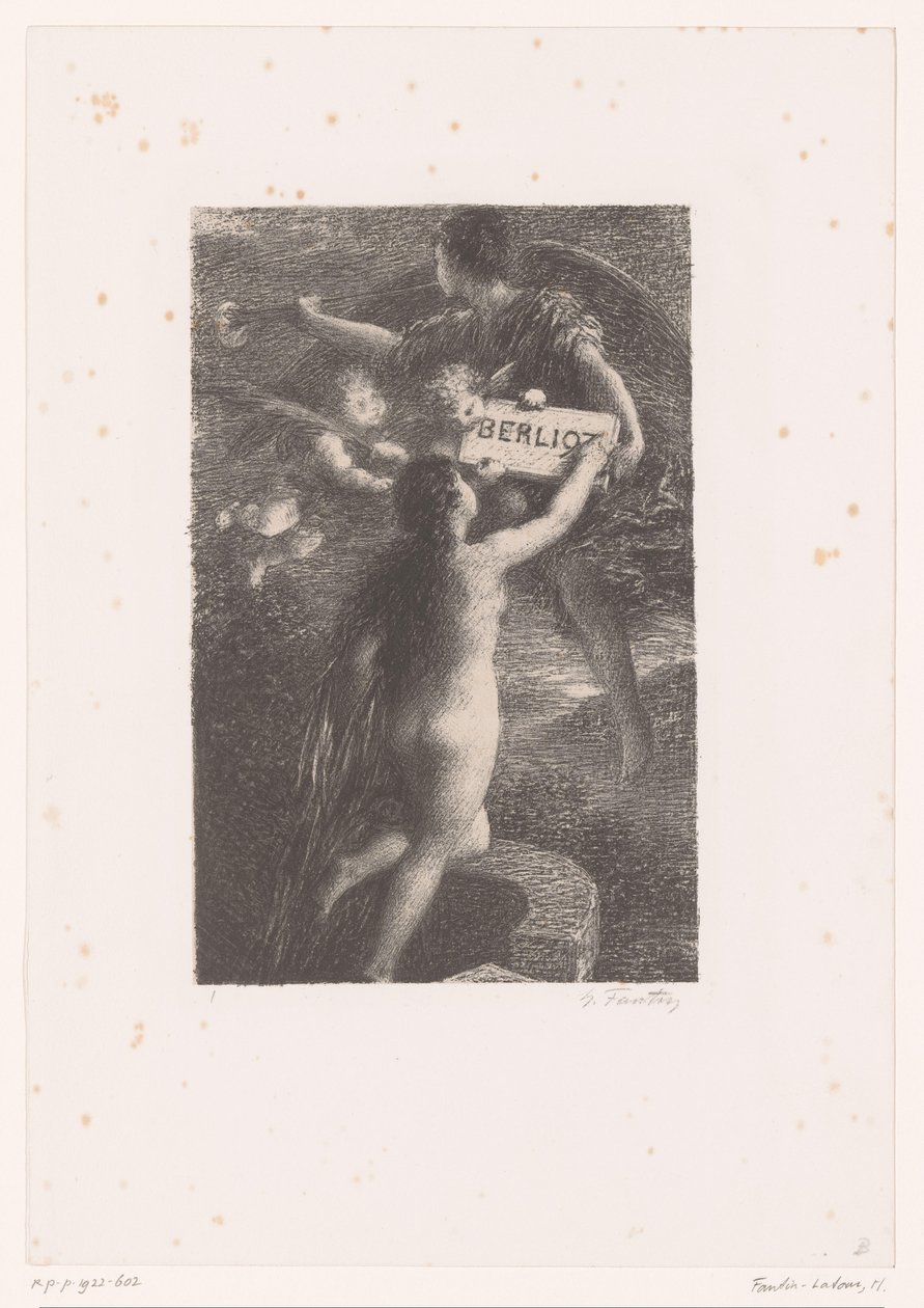 Title page for: Hector Berlioz, his life and works by Ignace Henri Jean Fantin Latour