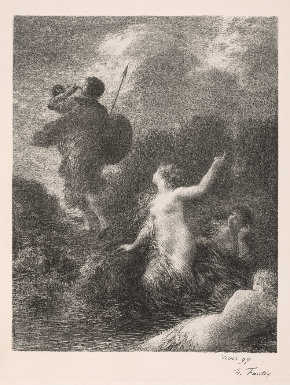 Twilight of the Gods: Siegfried and the Rhine Maidens by Ignace Henri Jean Fantin Latour
