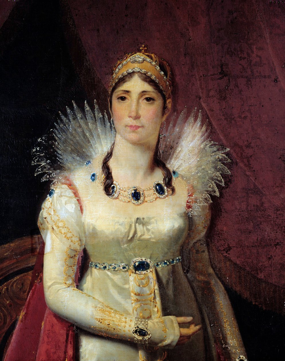 Portrait of Josephine de Beauharnais (detail) by Henri Francois Riesener