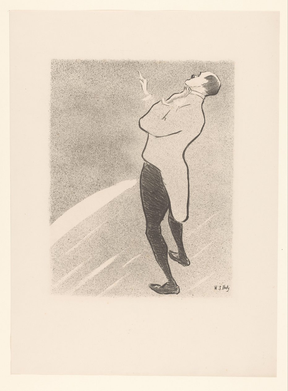 Portrait of the Cabaret Performer Kam-Hill (Le Café Concert) by Henri Gabriel Ibels