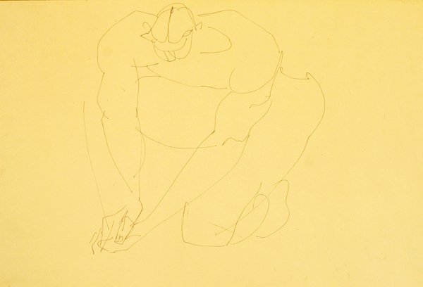 Nude Male Kneeling II by Henri Gaudier Brzeska