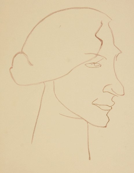 Sophie in Profile by Henri Gaudier Brzeska