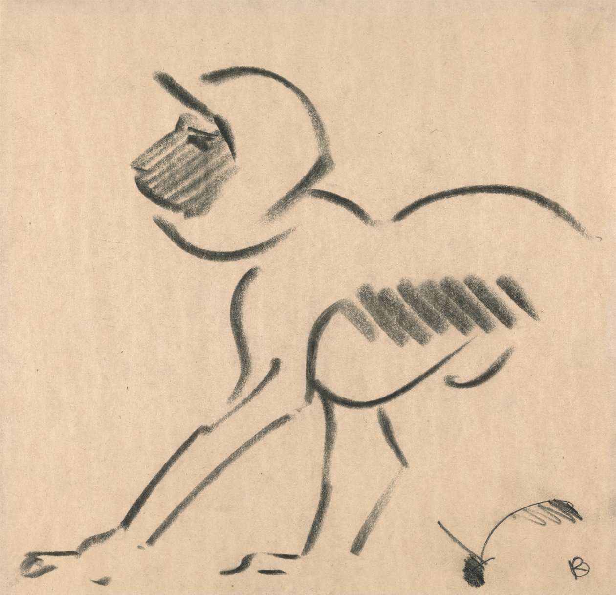 Crouching Monkey by Henri Gaudier Brzeska