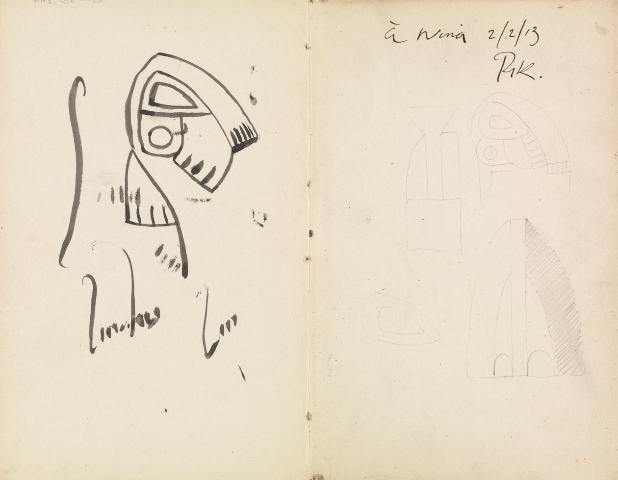 Five Sculptural Studies by Henri Gaudier Brzeska