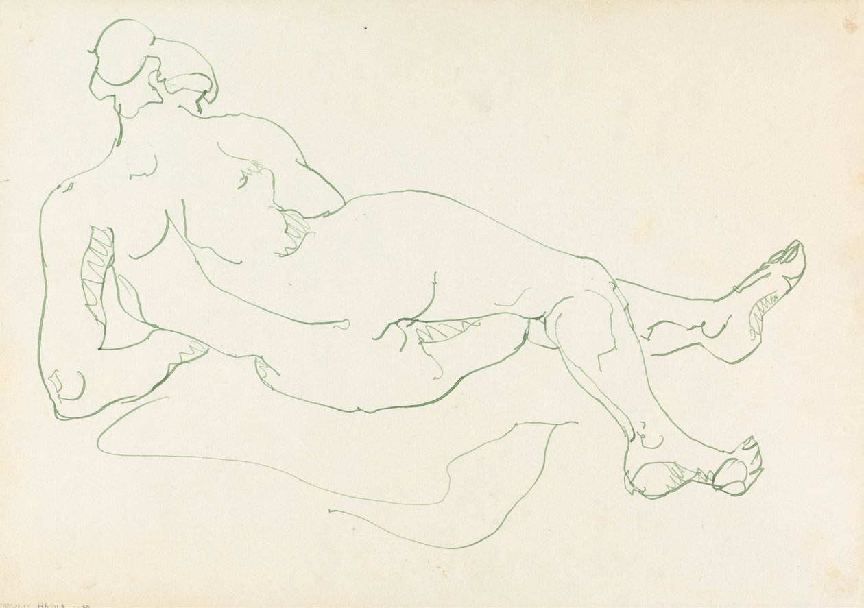 Reclining Female Figure by Henri Gaudier Brzeska