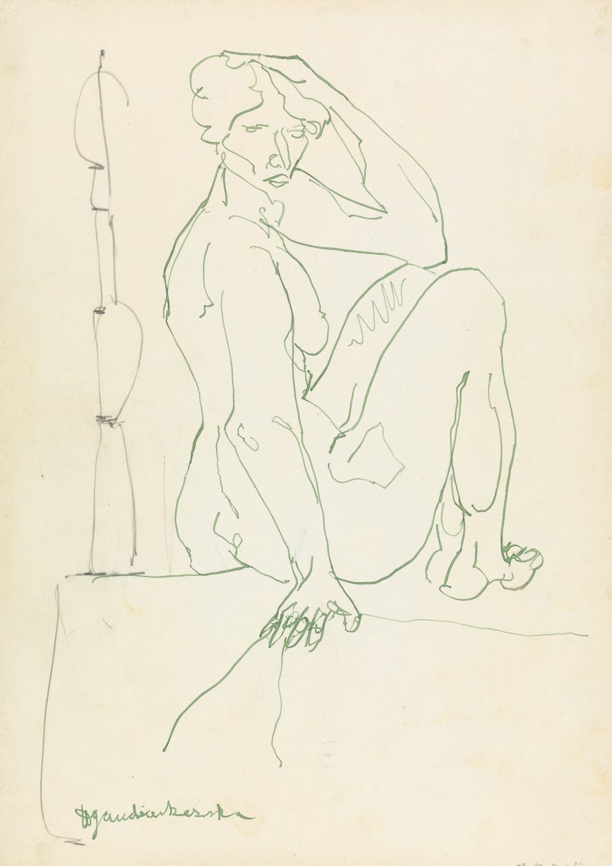 Seated Female Figure by Henri Gaudier Brzeska