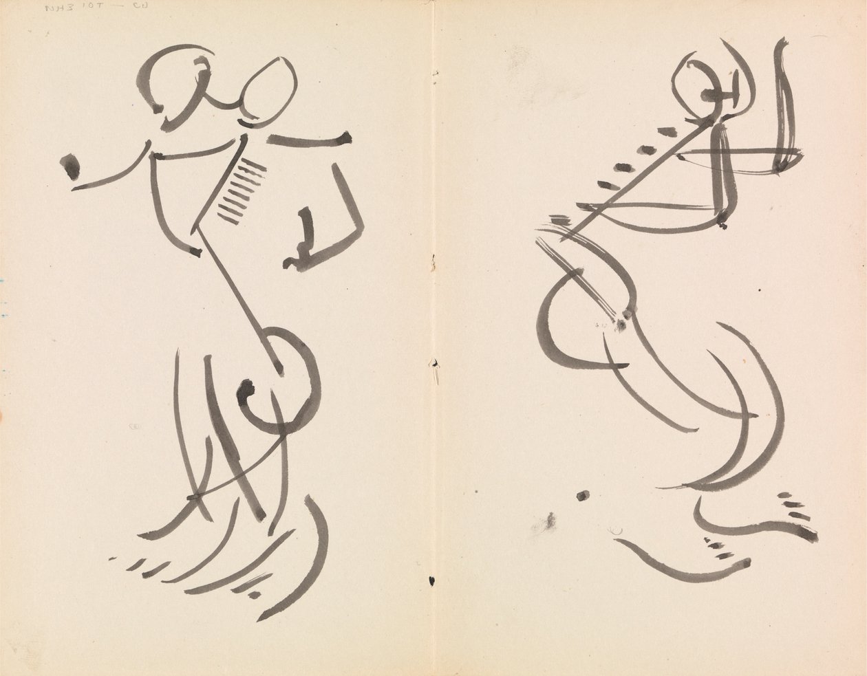 Two Dancing Figures by Henri Gaudier Brzeska