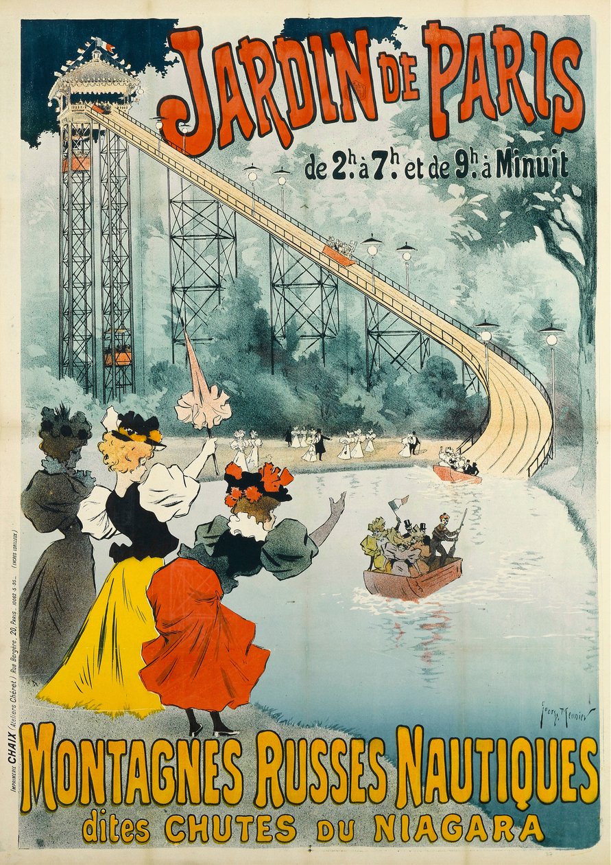 Jardin de Paris - Montagnes Russes by Henri Georges Meunier