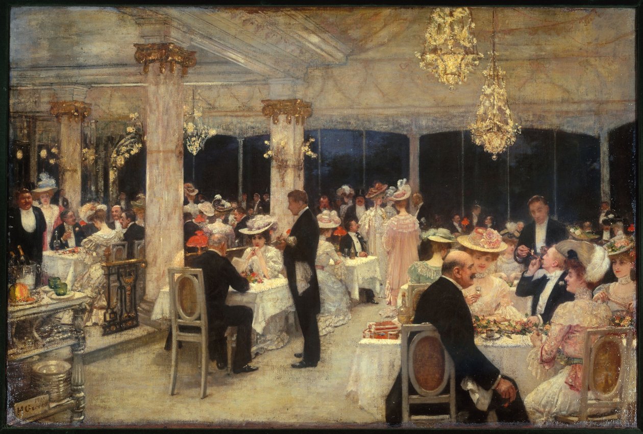 Armenonville, the evening of the Grand Prix by Henri Gervex