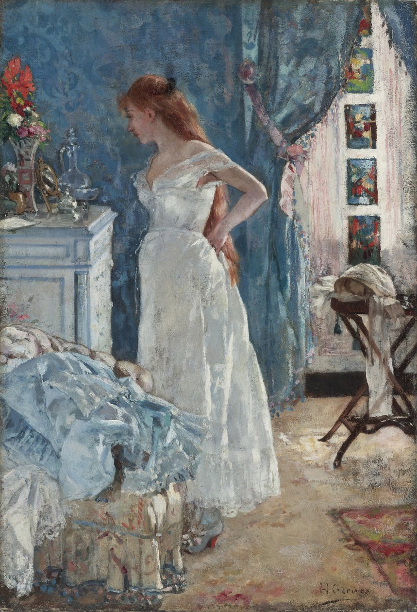 La toilette (Young Girl in Negligee) by Henri Gervex