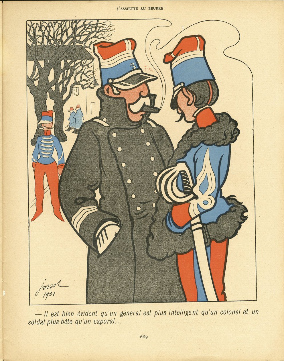 The Plate of Butter, number 43, Satirical in Colors by Henri Gustave Jossot