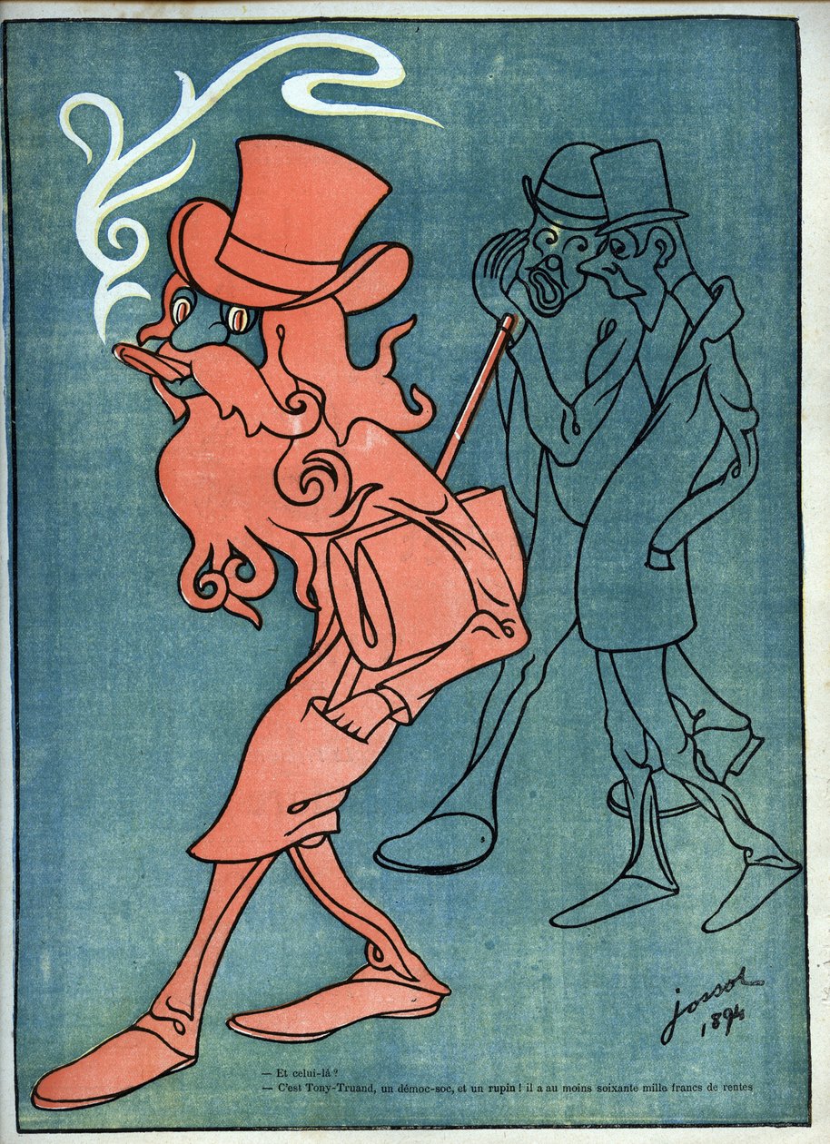Tony-Truand (Tony Truan) (democ-soc) (socialist democrate) - by Henri Gustave Jossot in 