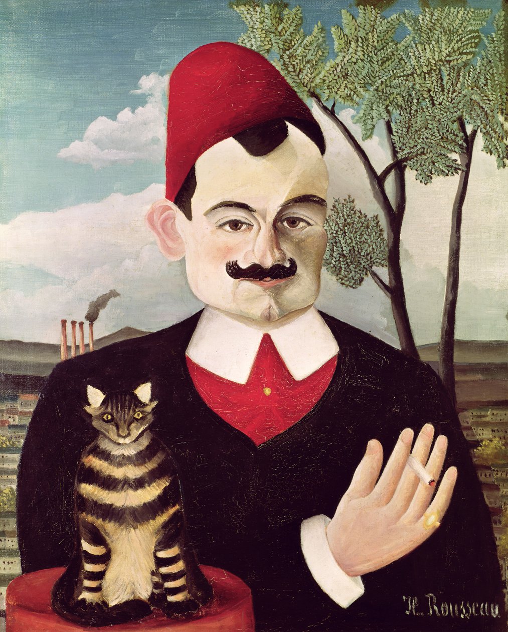 Portrait of Pierre Loti (1850-1923) c.1891 by Henri J.F. Rousseau