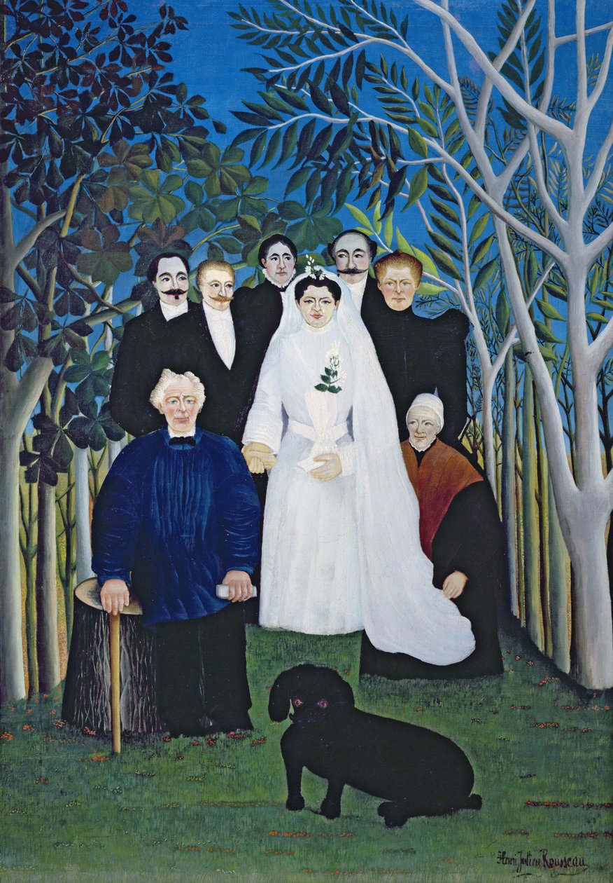 The Wedding Party by Henri J.F. Rousseau