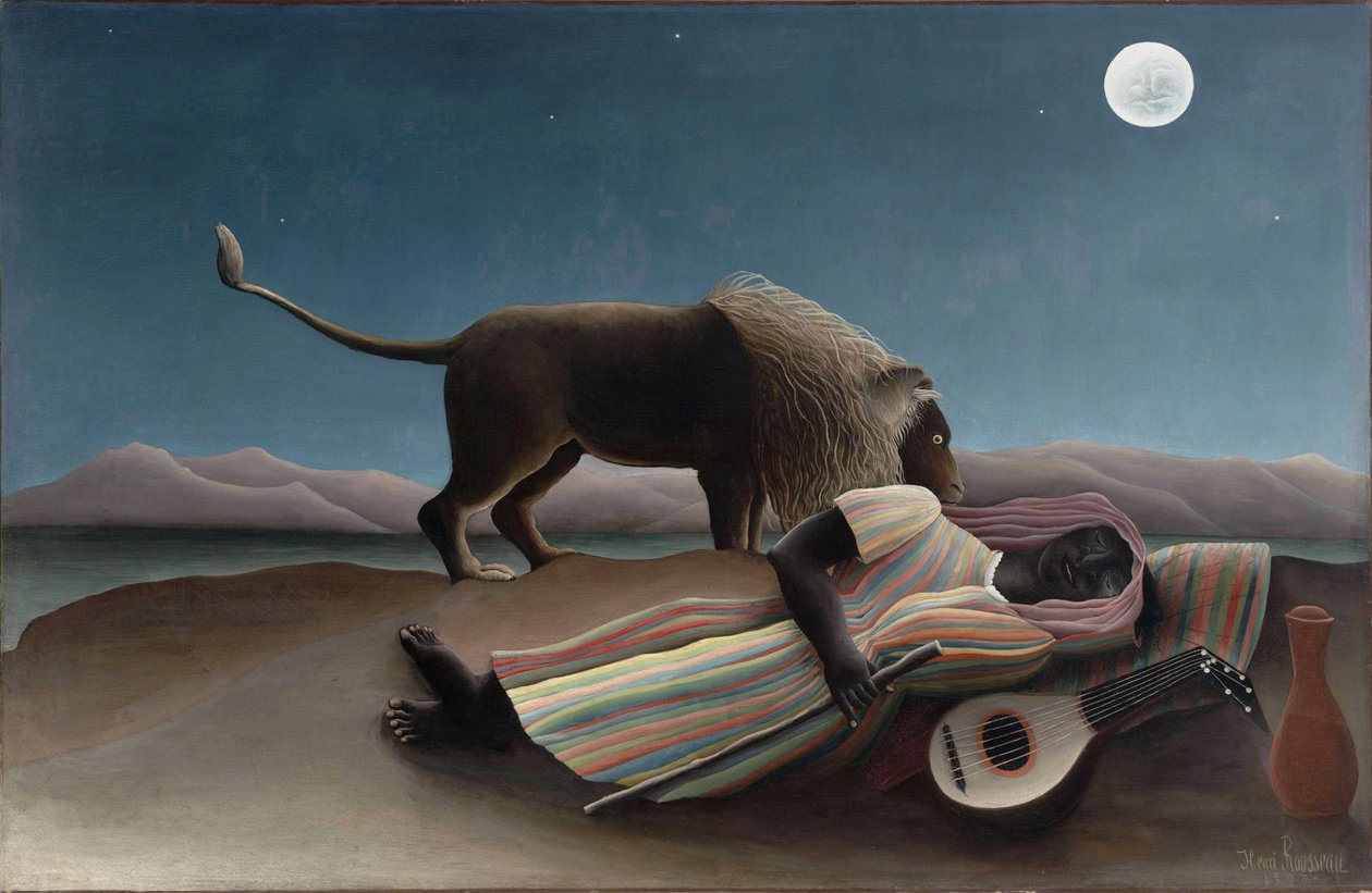 The Sleeping Gypsy by Henri J.F. Rousseau