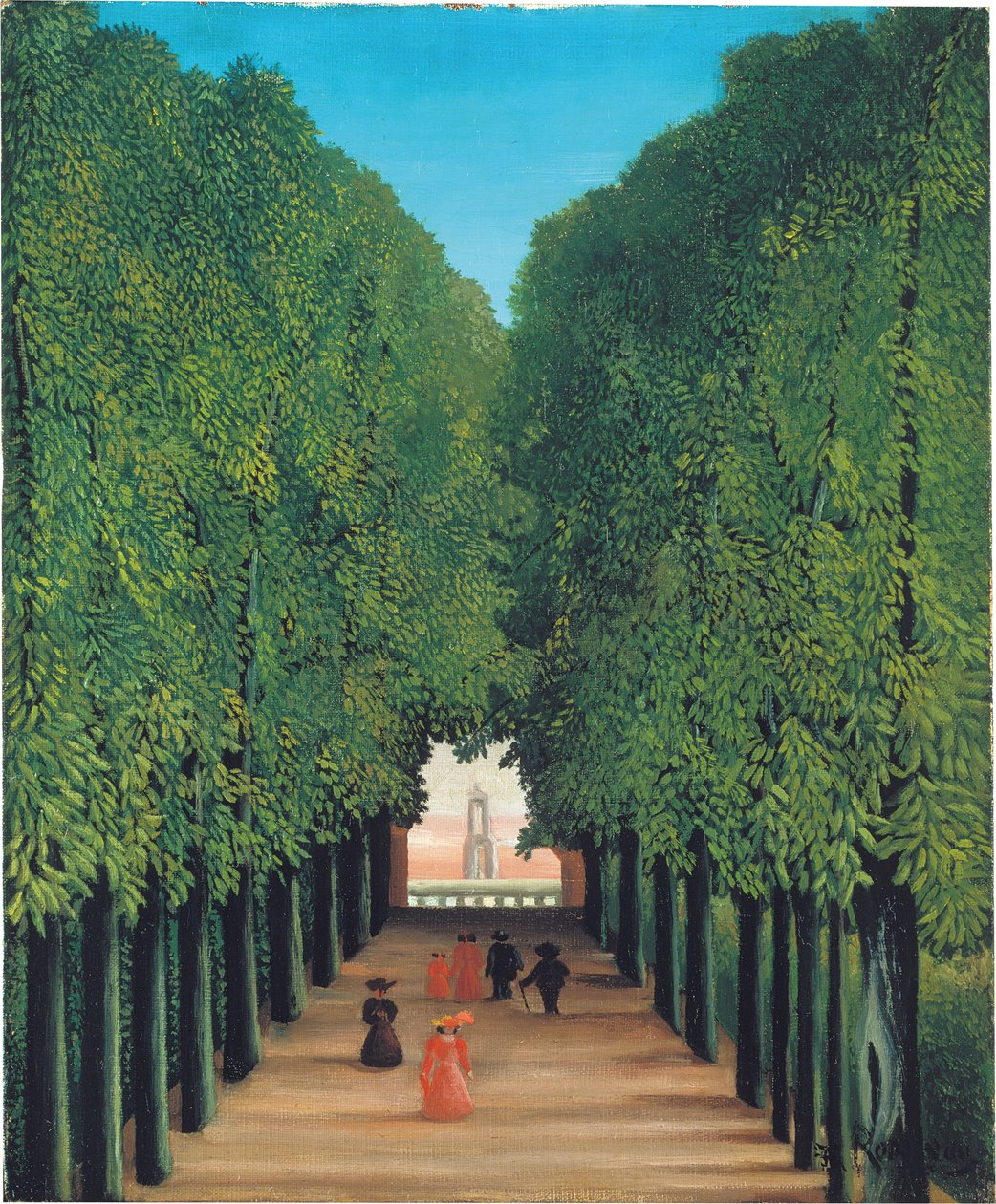 The Avenue in the Park at Saint Cloud by Henri Rousseau