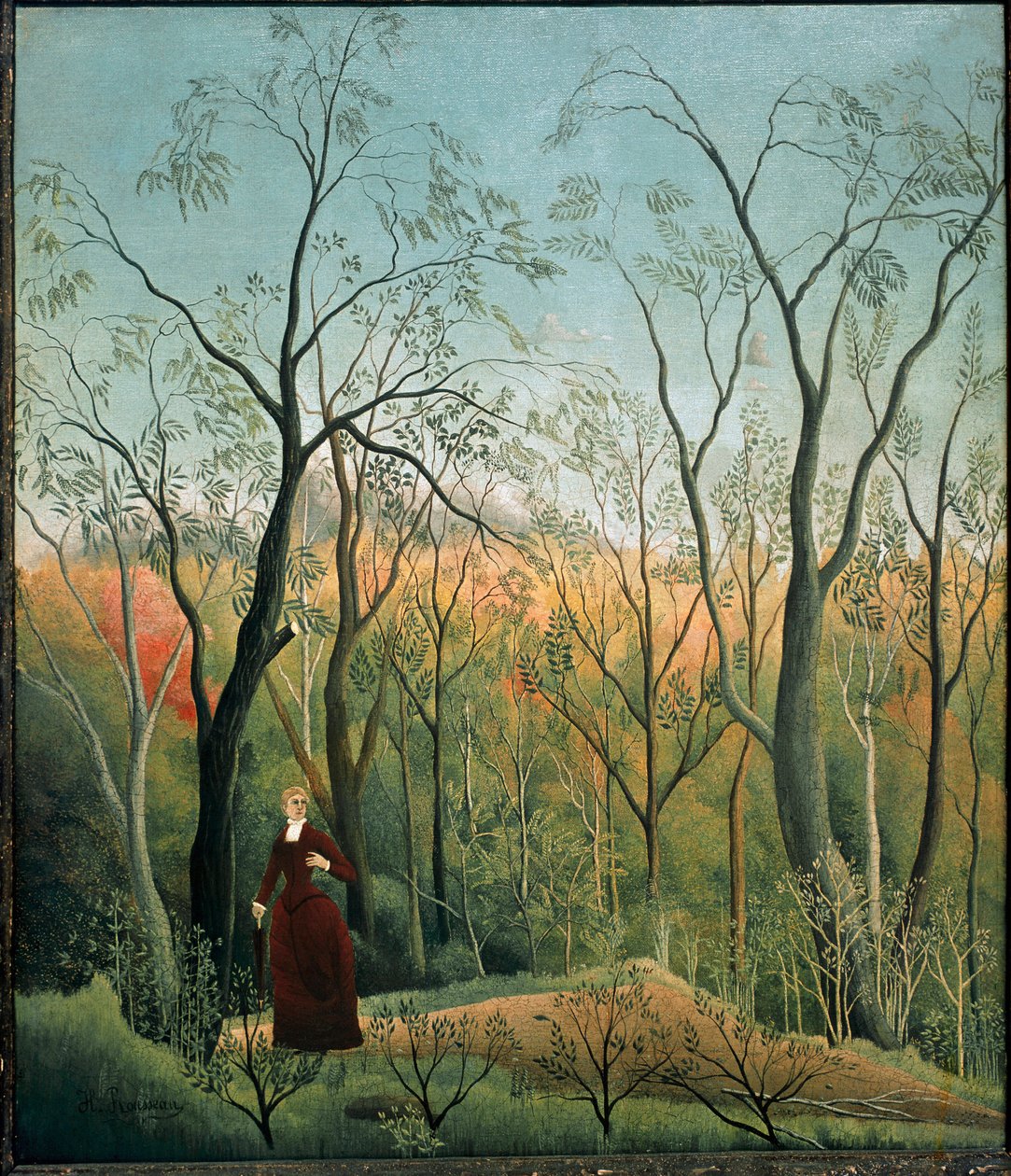 Walk in the forest Painting by Henri Rousseau dit le Douanier Rousseau (1844-1910) 1886-1890 Sun. 71x60 cm Kunsthaus Zurich by Henri J.F. Rousseau