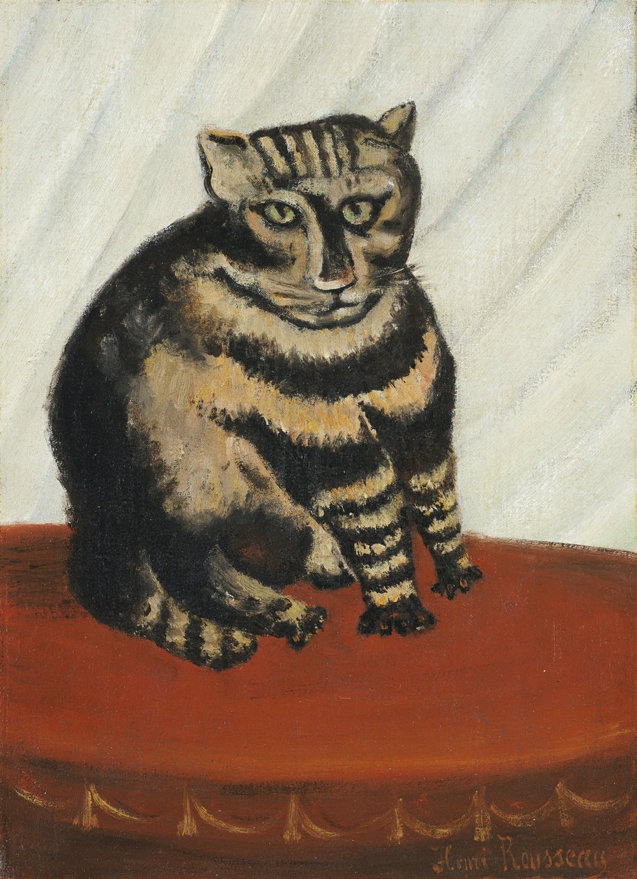 The Tabby by Henri J.F. Rousseau