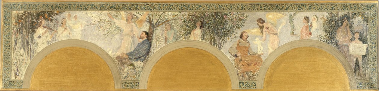 Sketch for the South Entrance Salon of the Hôtel de Ville de Paris: Music - Sculpture by Henri Jean Guillaume Martin