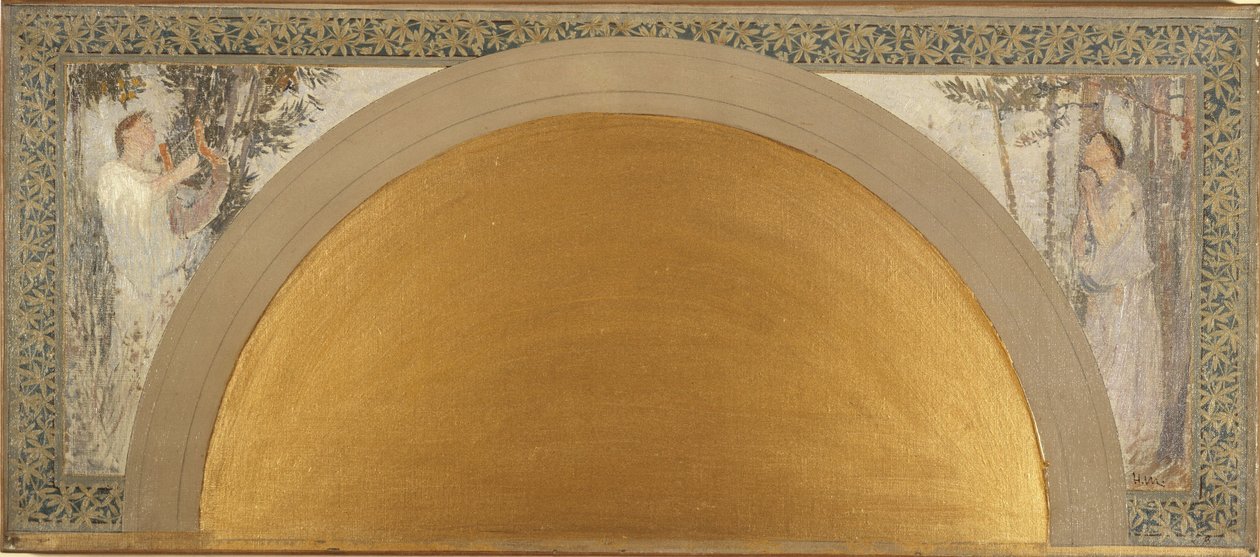 Sketch for the South Entrance Salon of the Hôtel de Ville de Paris: Le Lyrisme - L