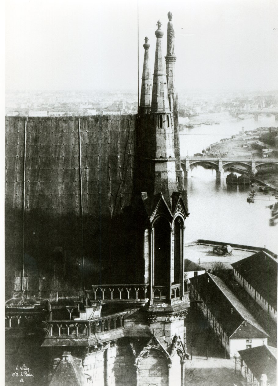View of the Cathedral of Notre-Dame in Paris and the River Seine, c.1853 by Henri Jean Louis Le Secq