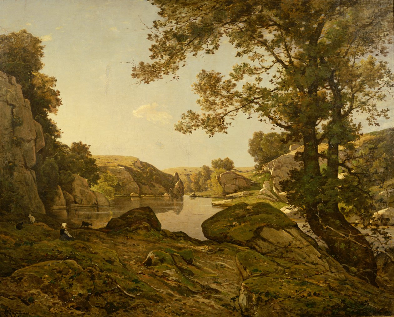 Le Saut de Loup by Henri Joseph Harpignies
