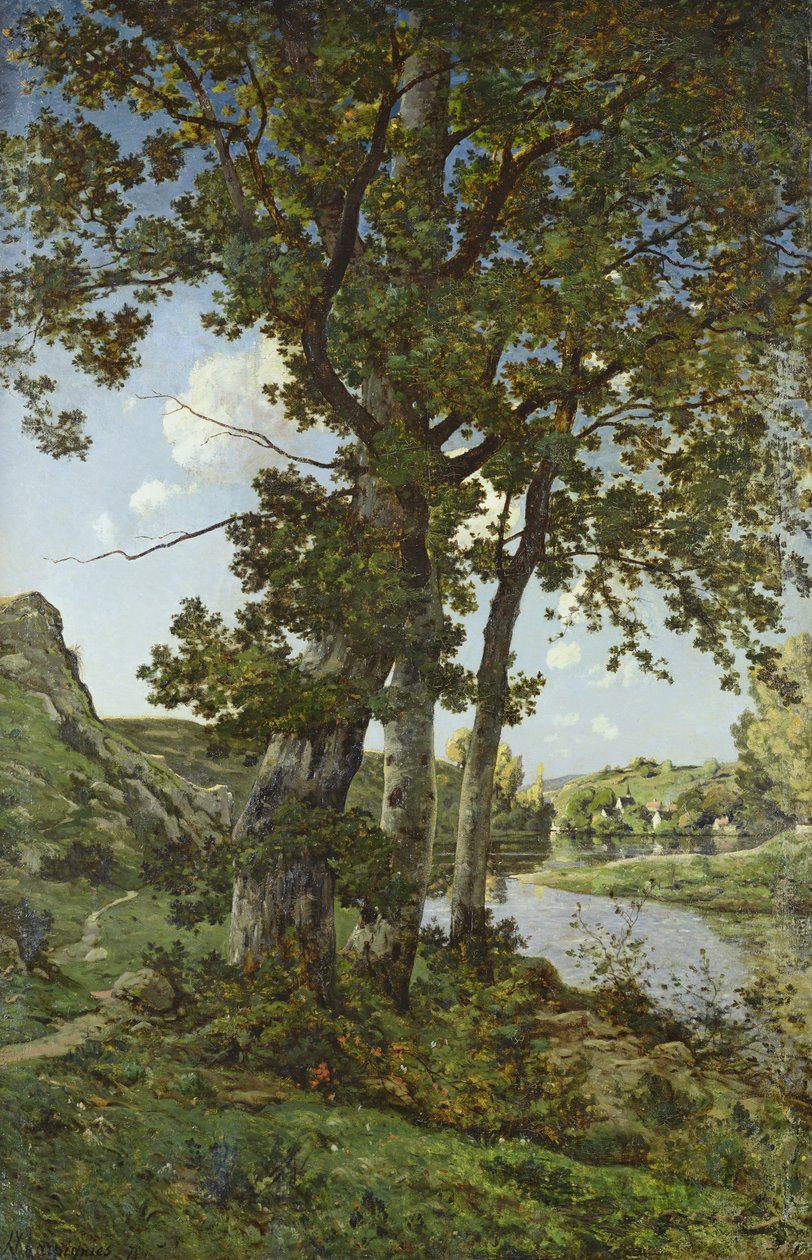 The Oaks of Chateau-Renard, 1875 by Henri Joseph Harpignies