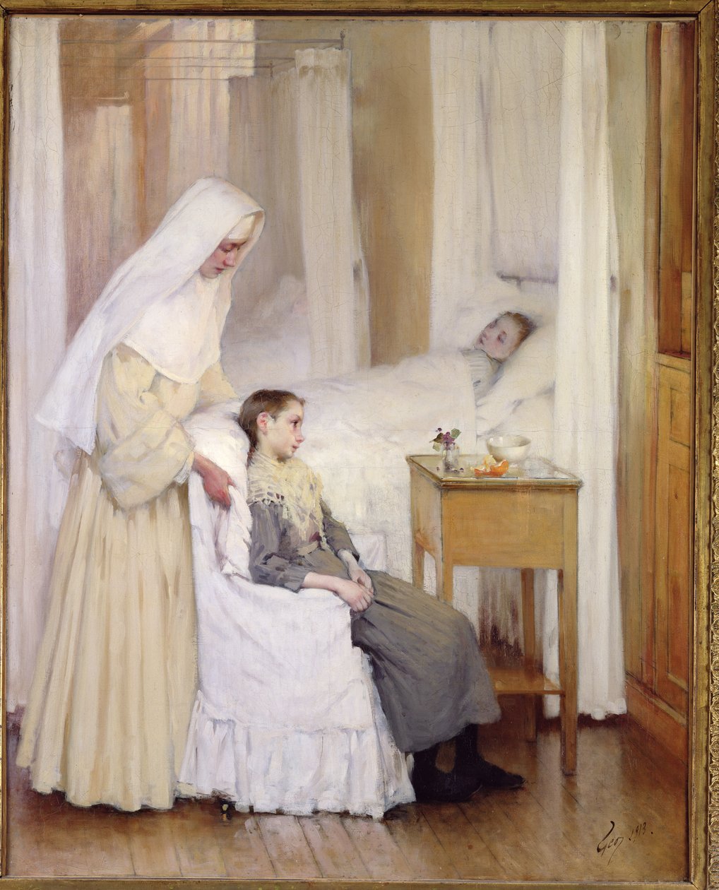 At Notre-Dame du Perpetuel Bon Secours Hospital, 1903 by Henri Jules Jean Geoffroy