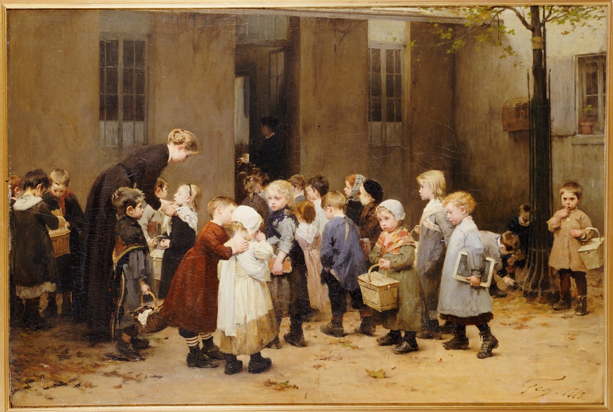 Back to School by Henri Jules Jean Geoffroy