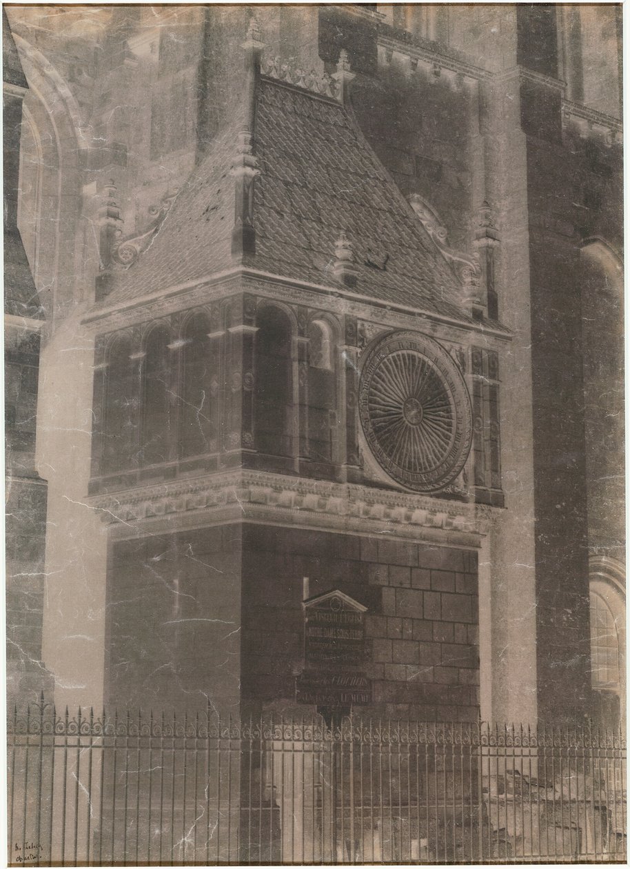 Untitled (Chartres Cathedral, Clock Pavilion) by Henri Le Secq