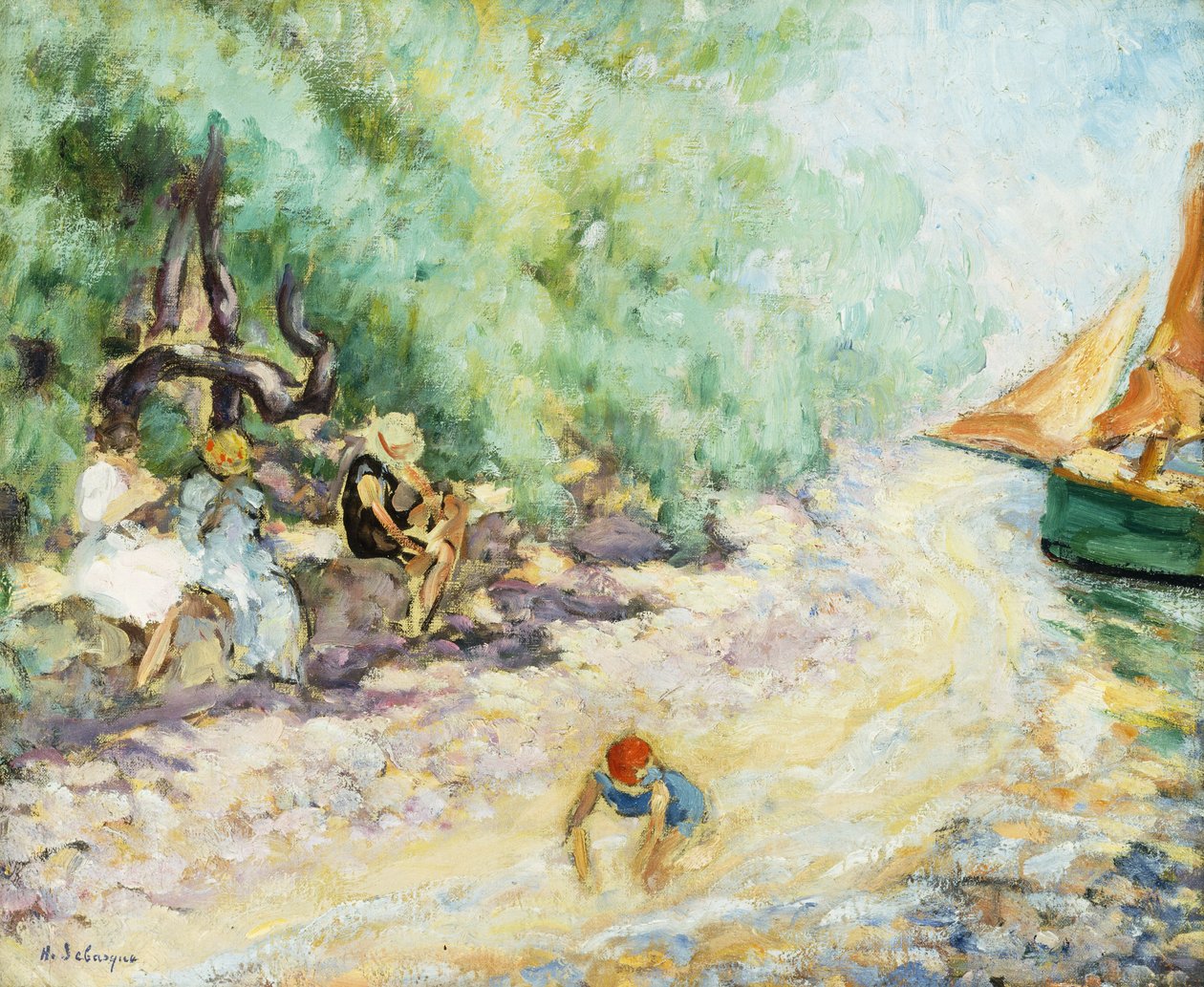 Bathers by the Side of a River by Henri Lebasque