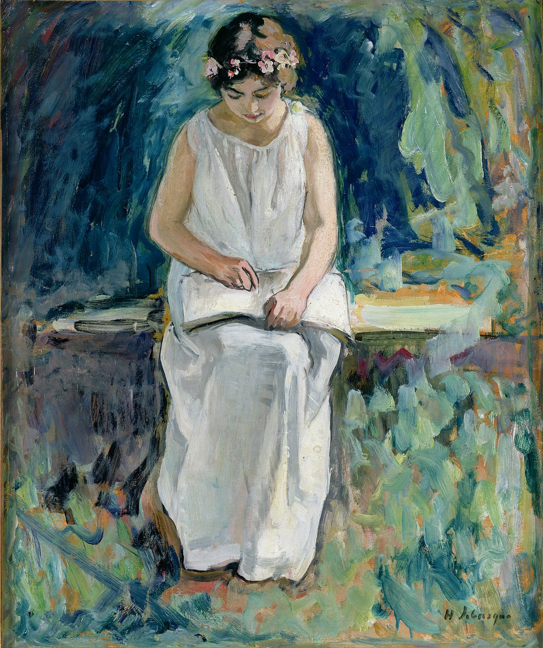 Girl Reading by Henri Lebasque