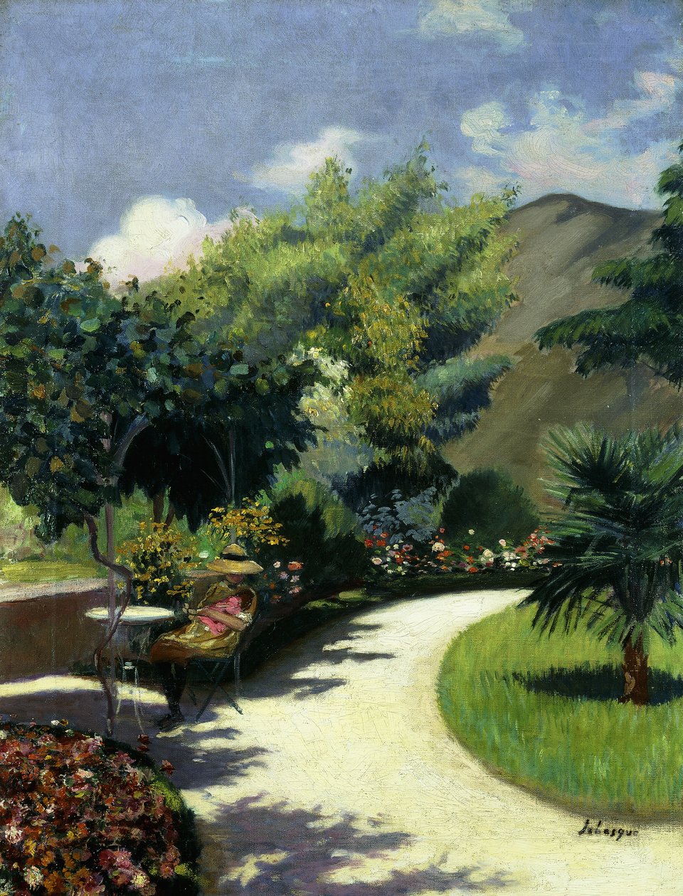 Girl in a Garden, Le Pradet, c.1925 by Henri Lebasque