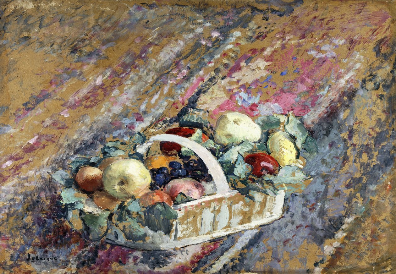 Still Life with a Basket of Fruit by Henri Lebasque