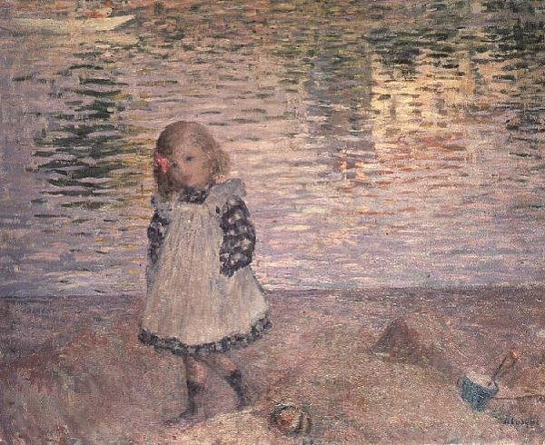 Young Girl on the Beach by Henri Lebasque