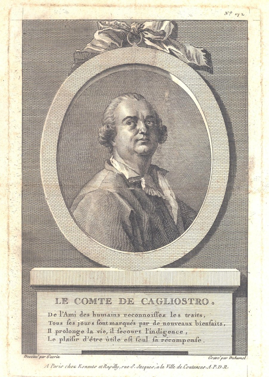 Count Alessandro di Cagliostro by Henri Louis Duhamel du Monceau