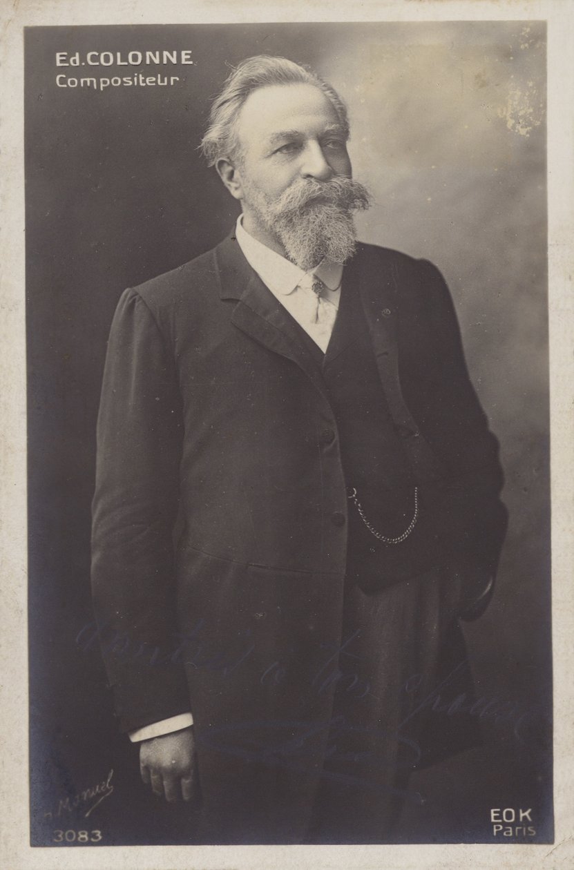 Edouard Colonne, French Conductor and Violinist (1838-1910) by Henri Manuel
