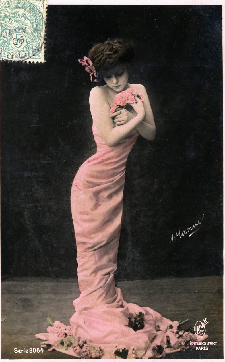 Female Ideal around 1900: Young Beauty with a Very Thin Silhouette by Henri Manuel