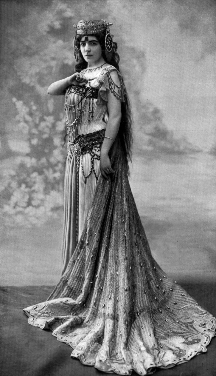 Opera Singer Germaine Bailac as Dalila in Opera 